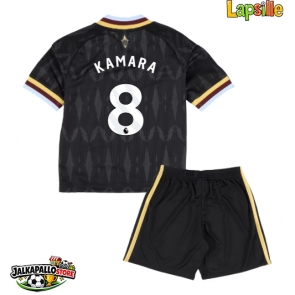 Aston Villa Boubacar Kamara #8 Vieraspaita Lapsille 2026-27 Lyhythihainen (+ shortsit)